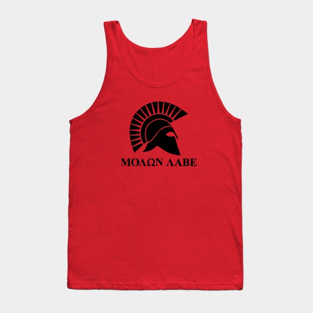 Mod.11 Molon Labe Greek Spartan Tank Top by parashop